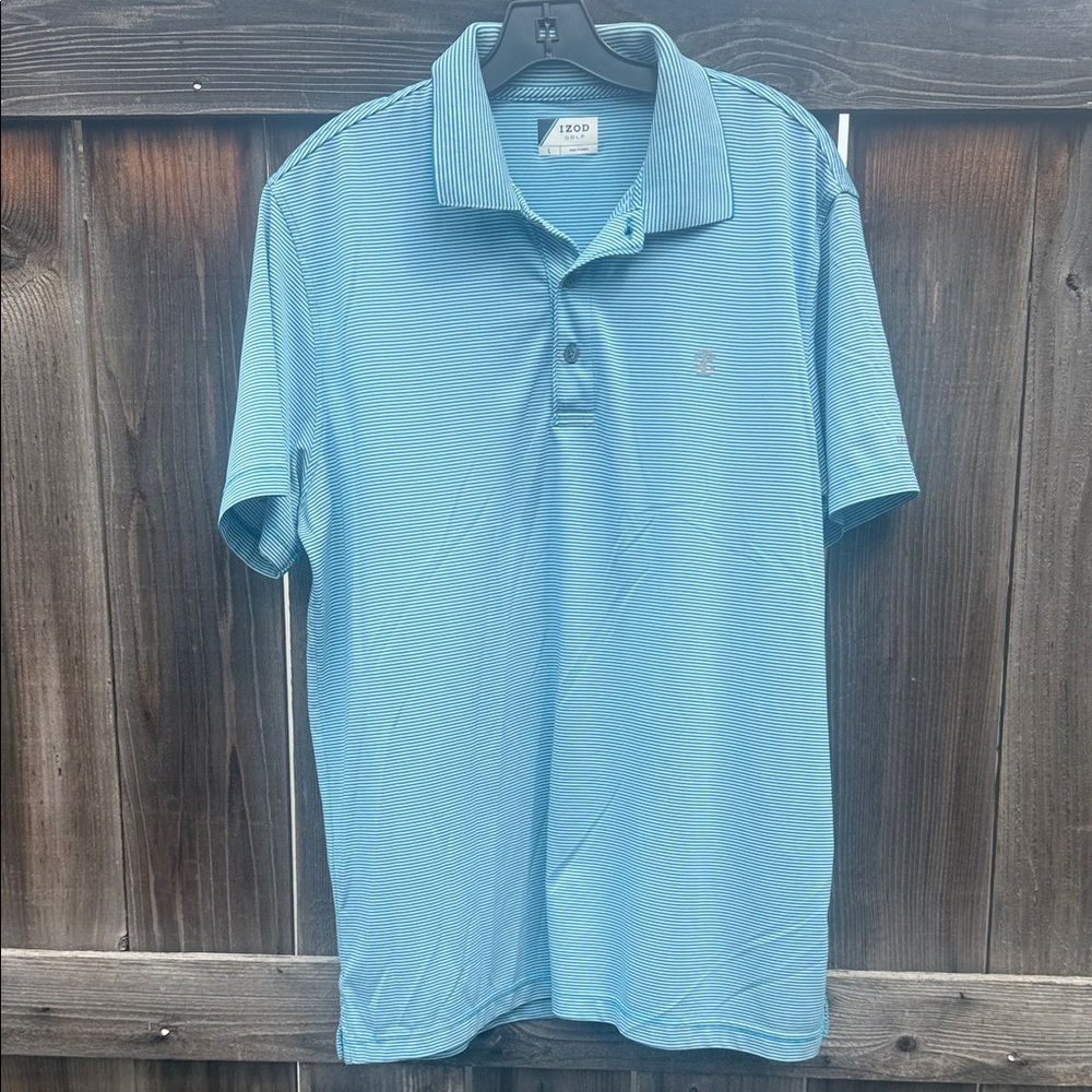 IZOD Men's Blue Polo GOLF Shirt